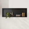 SONNI piatto doccia 90x30x10cm nero mensola da incasso per Anteprima dell’immagine prodotto 1