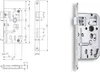 Serratura da infilare Hobes 040057 K134 72/80 P-L Anteprima dell’immagine prodotto 1