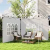 Wasserdichte Pavillon-Seitenwände mit Fenstern, 3x3/3x4 m, Produktbild-Vorschau 7