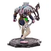 A collectible action figure of a fantasy character, viewed from the back, standing on a decorative base. Produktbild-Vorschau