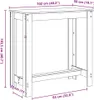 vidaXL Bartisch Weiß 102x50x103,5 cm Holzwerkstoff Produktbild-Vorschau 7