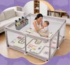 Laufstall Baby 120x120cm, Laufgitter Baby mit Matratze und Produktbild-Vorschau 5