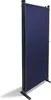 A dark blue, three-panel room divider or privacy screen is shown standing upright against a white background. Produktbild-Vorschau