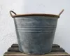 Shabby Zink Pflanzkübel mit Griffen, Höhe 19 cm, Produktbild-Vorschau 2