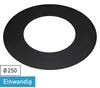 Raik Basic Rauchrohr / Ofenrohr 250mm - Wandrosette schwarz Produktbild-Vorschau 1
