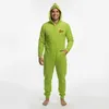 Grinch Polarové pyžamo jednodílné na zip, vánoční, pánské Náhled obrázku produktu 5