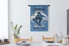 MuchoWow® Wandteppich Wandbehang Snowboard - Mann - Retro - Produktbild-Vorschau 3