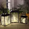 3er Gartenlaternen Laternen Metall Windlicht Schwarz Produktbild-Vorschau 3