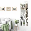 Dekorative Spiegel-Wandaufkleber Baum-Design Silber Produktbild-Vorschau 6