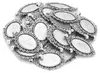 10 Filigrane Anhänger mit Fassung, 28 x 35 mm antiksilber Produktbild-Vorschau 1