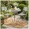 Lani Gartentisch Rund Grau aus Eisen, Ø 55 cm, 70 cm Höhe, Produktbild-Vorschau 3