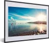 MuchoWow® MuchoWow® Gerahmtes Poster Meer - Boot - Berg Produktbild-Vorschau 1