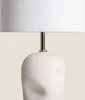 Tischlampe aus Keramik und Stoff Barta Weiß Produktbild-Vorschau 4