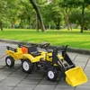 HOMCOM Voetpedaal tractor met aanhanger, kinder tractor en Productafbeelding-voorbeeld 2