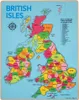 BigJigs vzdelávacie puzzle Drevená mapa Britských ostrovov Náhľad obrázku produktu 1