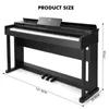 MUSTAR Digital-Piano 88 Tasten Hammermechanik 3 Pedale USB Produktbild-Vorschau 2