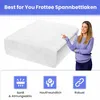 Frottee Spannbettlaken Weiß 80x200 cm mit Gummizug – Produktbild-Vorschau 5