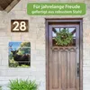 banjado Design Briefkasten Stahl weiß mit Zeitungsfach Produktbild-Vorschau 4