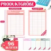 Sugeru 96PCS Budget Planner Deutsch Zubehör A6 - 6 Farben Produktbild-Vorschau 2