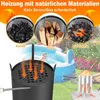 LARS360 Chauffage de piscine Baril à bois 12 L, noir Acier Voir les images du produit 3