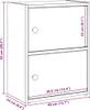 vidaXL Police na knihy vzhľad starého dreva 40x24x52 cm Náhľad obrázku produktu 8
