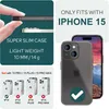 Ultra Dünne 0,3mm Hülle für iPhone 15 Matt Slim Case Produktbild-Vorschau 4