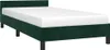 Estructura de cama sin colchón, color verde oscuro, 80x200 Vista previa de la imagen del producto 1