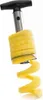A pineapple corer is shown in use, slicing a pineapple into a spiral. Voir les images du produit