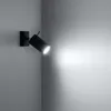 Nástenné svietidlo RING čierne 1xGU10 10W oceľ 8x16x8cm Náhľad obrázku produktu 3