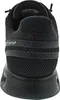 The rear view of a black athletic shoe. Produktbild-Vorschau