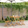 The Living Store 3-tlg. Bistro-Set Anthrazit Stoff und Produktbild-Vorschau 2
