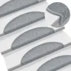 vidaXL 15 ks Rohožky na schody svetlosivá 56 x 17 x 3 cm Náhľad obrázku produktu 2