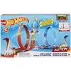 The image shows the packaging of a Hot Wheels Loop & Launch track set, featuring a colorful illustration of the toy in action with loops and cars. Anteprima dell’immagine prodotto
