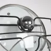Close-up of a pot lid organizer holding several glass pot lids. Produktbild-Vorschau