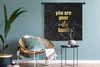 MuchoWow® Wandteppich Wandbehang Zitate - Motivation - Gold Produktbild-Vorschau 4