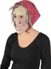 O40601-02 beige-rot Damen Herren Überziehmaske Hexe mit Produktbild-Vorschau 3