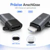 USB-C auf Lightning Adapter – USB-C (Buchse) auf Lightning Produktbild-Vorschau 9