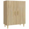 vidaXL Sideboard Sonoma-Eiche 70x34x90 cm Holzwerkstoff Produktbild-Vorschau 2