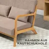HOMCOM 2-osobowa sofa dwuosobowa z poduszkami, sofa Podgląd zdjęcia produktu 5