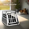 Cage de transport pour chien simple dos droit - 54 x 69 x Voir les images du produit 7