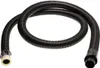 A black corrugated hose with white and black connectors on a white background. Anteprima dell’immagine prodotto