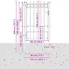 vidaXL Cancello da recinzione HORST 100 x 150 cm in metallo Anteprima dell’immagine prodotto 5