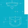 Aqualine ZERO Keramik-Waschtisch 55x43,5cm, weiß Produktbild-Vorschau 5