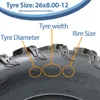 opony ATV 26x10.00-12 i 26x8.00-12 6-warstwowe P3080 OBOR Podgląd zdjęcia produktu 7