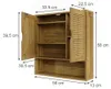 Koupelnová skříňka se zrcadlem Vicco Liora Bambus 56 x 58 Náhled obrázku produktu 2
