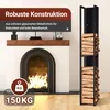 Półka na drewno kominkowe Vigevee z pojemnikiem na drewno, Podgląd zdjęcia produktu 2