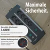 Steckdosenleiste Premium-Duo-Alu-Line 2x4fach 3m Anteprima dell’immagine prodotto 5