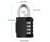 Zahlenschloss Vorhängeschloss Schloss 4-stelliger Code Lock Produktbild-Vorschau 3
