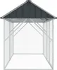2025 Moderne Vogelvoliere Anthrazit 112x227x141 cm Stahl - Produktbild-Vorschau 4