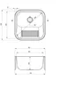 VBChome Ausgussbecken 45 x 45 x 20 cm Waschtrog aus Produktbild-Vorschau 4
